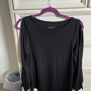 Loft Black Long sleeve with split arms